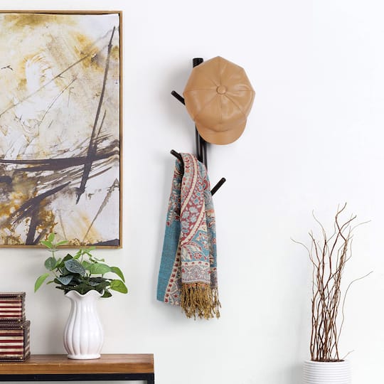 NEX™ 6-Hook Wall Mounted Tree Branch Coat Rack